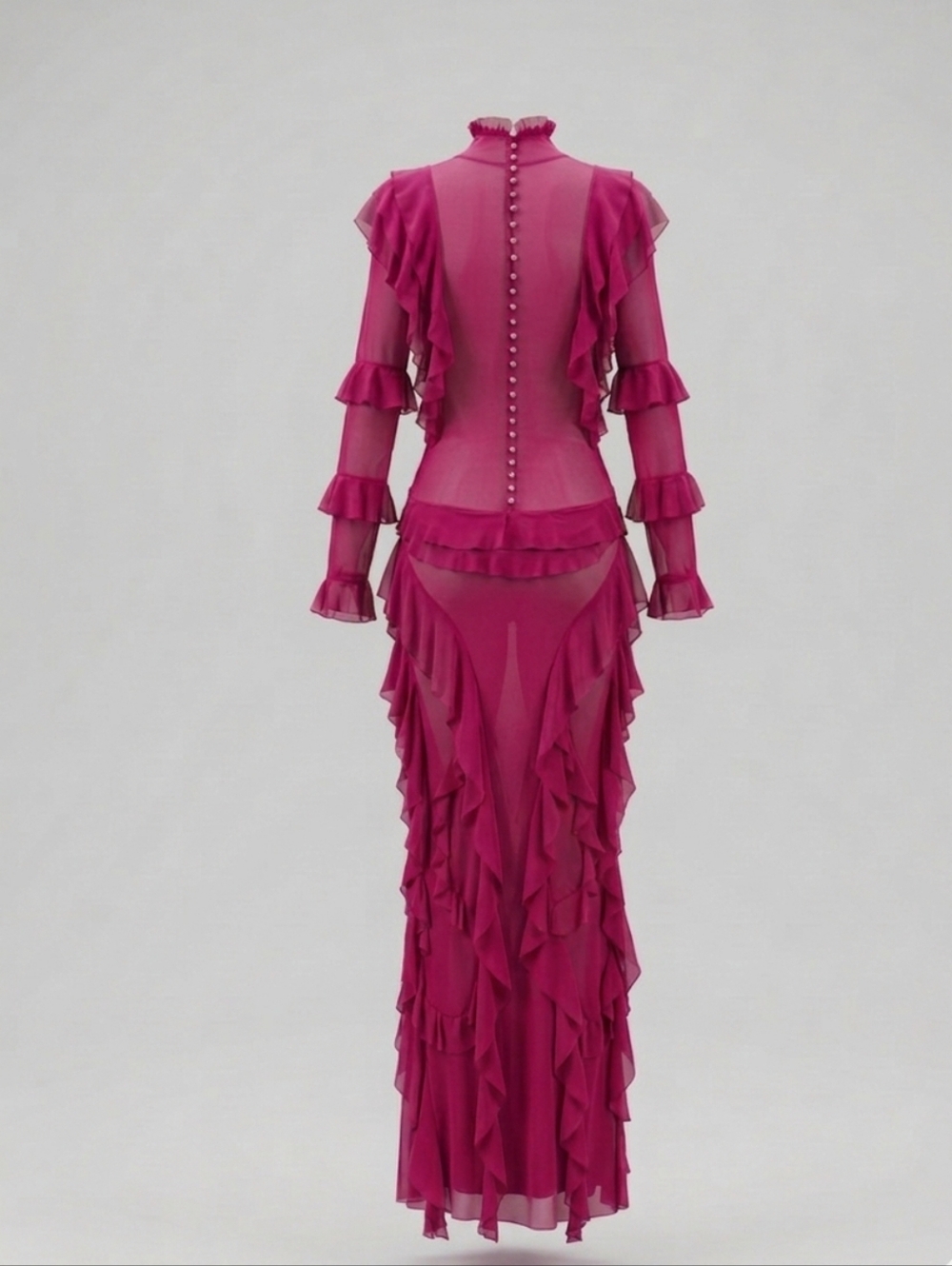 Ruffle Maxi Dress - Picture 5 of 12